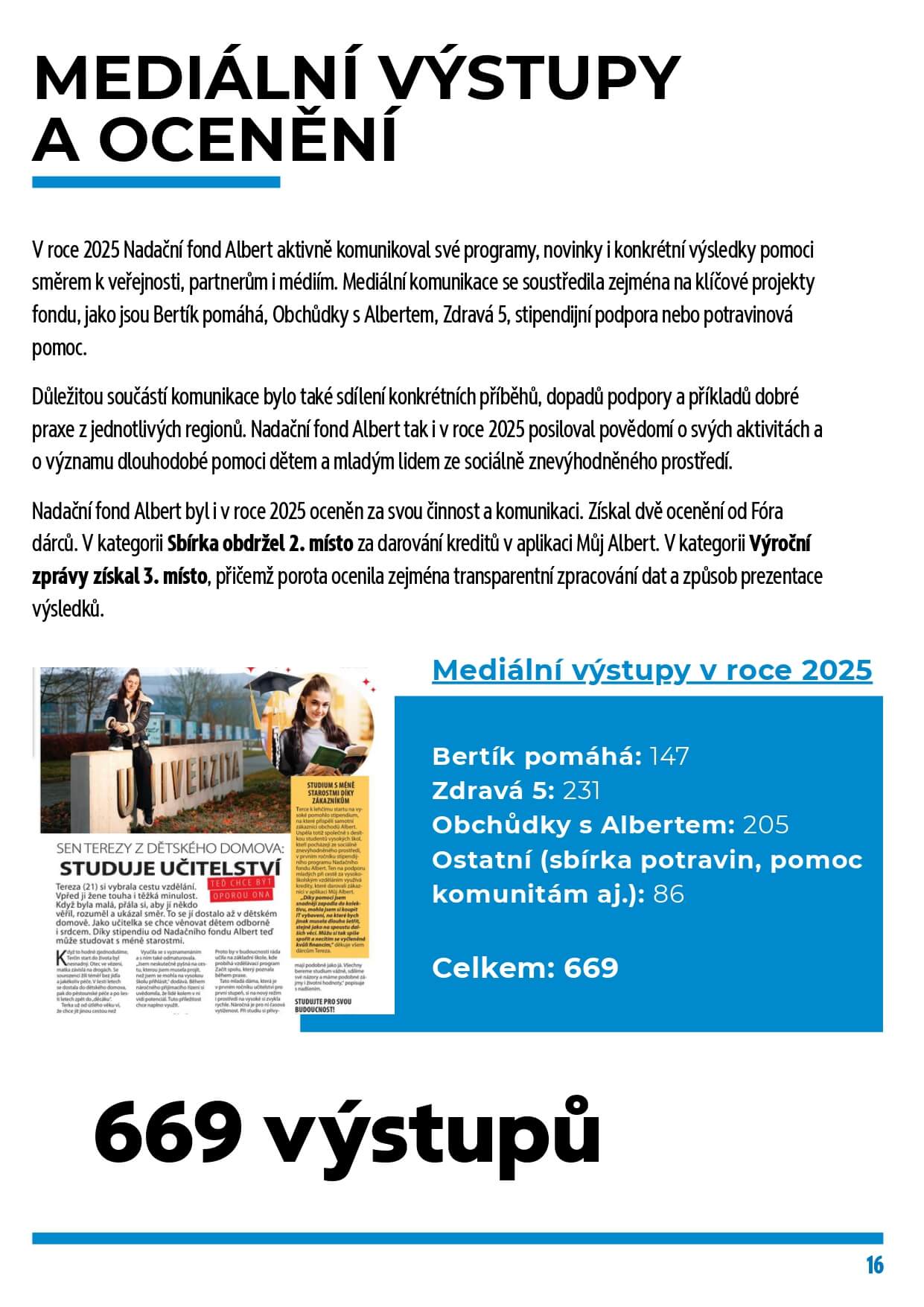 Výroční zpráva 2025 – strana 18