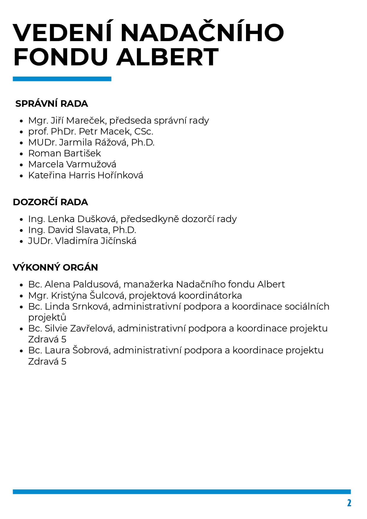 Výroční zpráva 2025 – strana 4